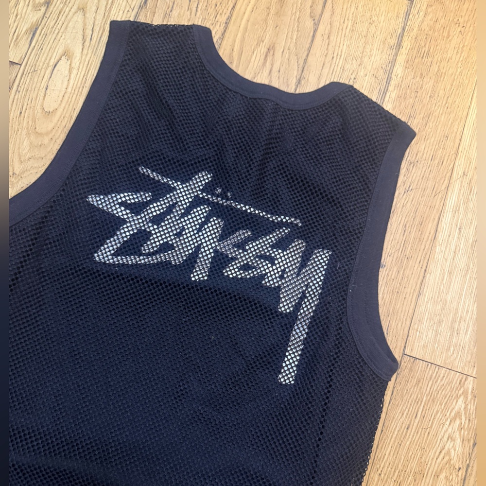 Stussy Black Mesh women’s tank dress